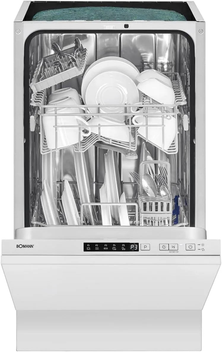 Bomann GSPE7420VI Lavastoviglie, 45cm, formato slim, da incasso, bianco