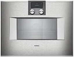 Forno elettrico, 60 cm, vapore, acciaio inox, Gaggenau - Forno combinato a vapore con cerniere a dx BS 450 111 finitura acciaio inox da 60 cm