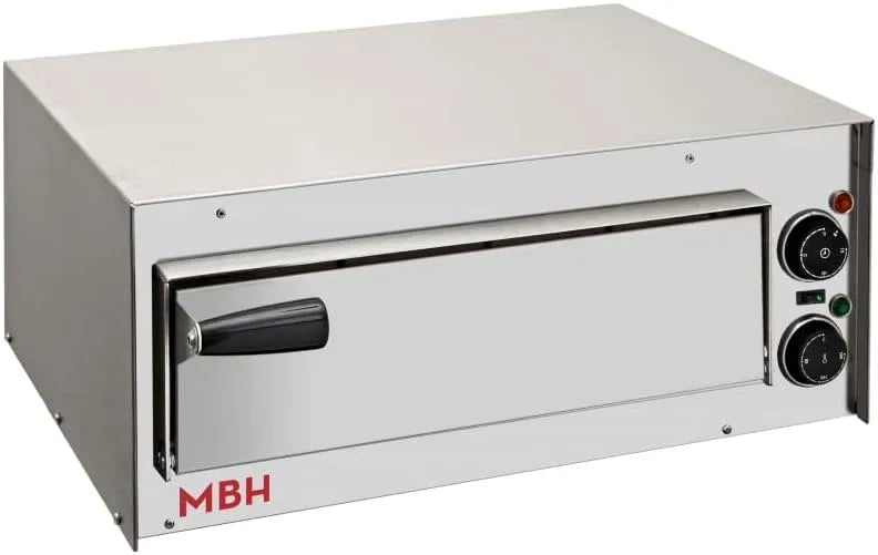 Forno elettrico per pizza, industriale, professionale, acciaio inox, MBH, MBH - Forno per pizza professionale piccolo a 1 camera Forno elettrico