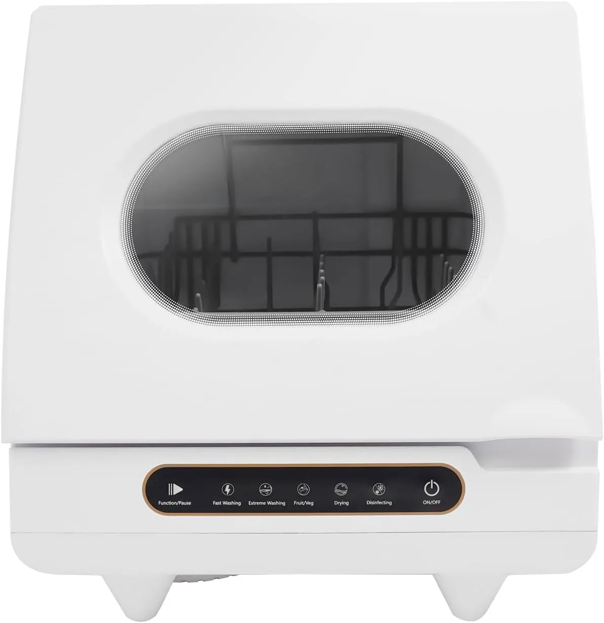 Lavastoviglie, 45 x 45 x 38 cm, 800 W, 5 programmi, getto d'acqua girevole a 360°, 2 modalità di risciacquo, appartamenti, 5 funzioni