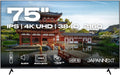 Monitor, 75 pollici, 3840 × 2160, JapanNext, 4K UHD, pannello IPS
