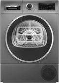 Bosch serie 6 WQG245DRES Asciugatrice, 9 kg, Bosch - Asciugatrice con pompa di calore, autoDry, silenziosa, media carica, antracite