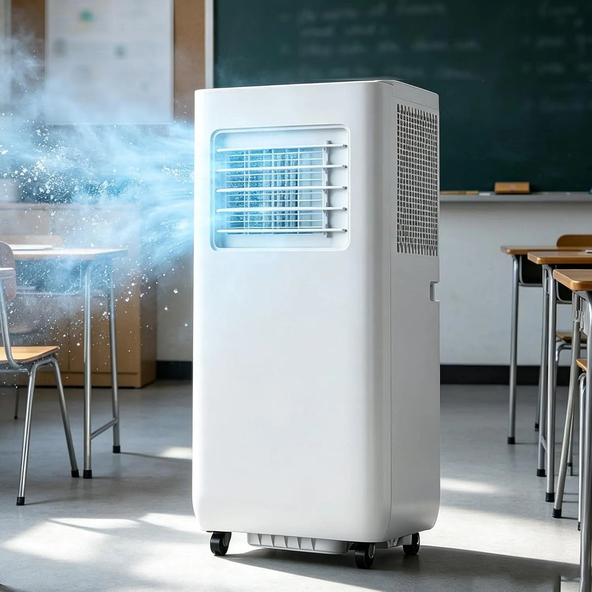Condizionatore, 4000 W, 14.000, portatile, Potente unità Mobile da 4000 Btu Senza unità Esterna, 2 velocità E Funzionamento Silenzioso, Raffreddamento