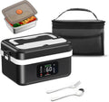 Prodotto 1L Scalda Vivande a Batteria Ricaricabile, Scaldavivande a Batteria Ricaricabile, 16000 mAh, Scaldavivande Portatile con Stoviglie e