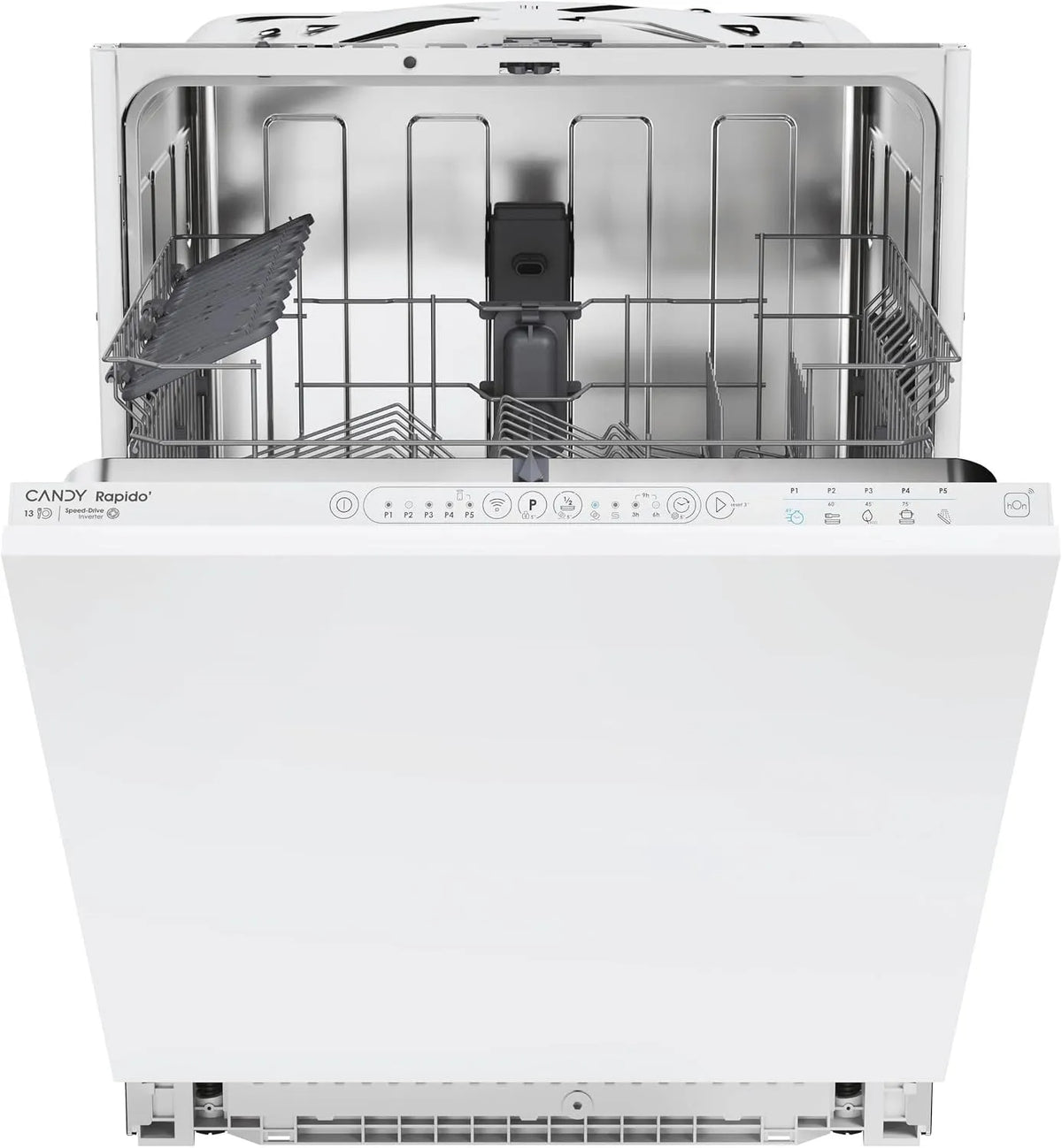 Candy 3E7L0W2 3-6-9H Lavastoviglie, 60 CM, 5 programmi, 47 dB, Wi-Fi, Inverter, 13 Servizi, Rapidò CI, 47DB, Digitale, Indicatore Mancanza di Sale