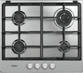 Piano cottura a gas, 58 Cm, 4 fuochi, acciaio inox, fornello a gas