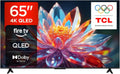 TCL 65T6C Smart TV, 65 pollici, televisore, 4K UHD, QLED, HDR, audio Dolby, Fire TV con Dolby Atmos