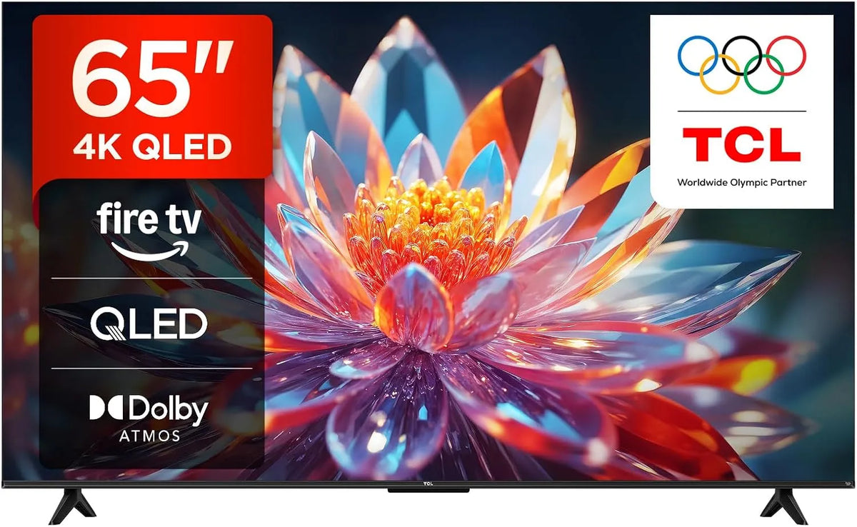TCL 65T6C Smart TV, 65 pollici, televisore, 4K UHD, QLED, HDR, audio Dolby, Fire TV con Dolby Atmos