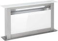 Klarstein Cappa aspirante, 60cm, 576 m3/h, cappa da cucina, scarico e ricircolo, illuminazione LED, touch, acciaio inox, Klarstein Royal Flush Eco