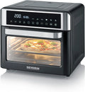 Severin Forno elettrico, 41, 0 x 45, 0 x 37, 0 cm, 25 L, 2200 W, 12 programmi, touch, acciaio inox, nero, TO 9579, 2200W, 25 Litri, Accessori