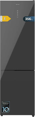 Cecotec Bolero CoolMarket Combinato Frigorifero combinato, 356 L, classe energetica E, No Frost, frigo con congelatore, grigio, Fast Cooling, 200cm