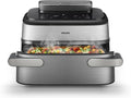 Philips Friggitrice ad aria, 9.5 L, pannello IPS, vapore, Cestello Flexi da 9, Philips Airfryer 5000 - Friggitrice ad aria