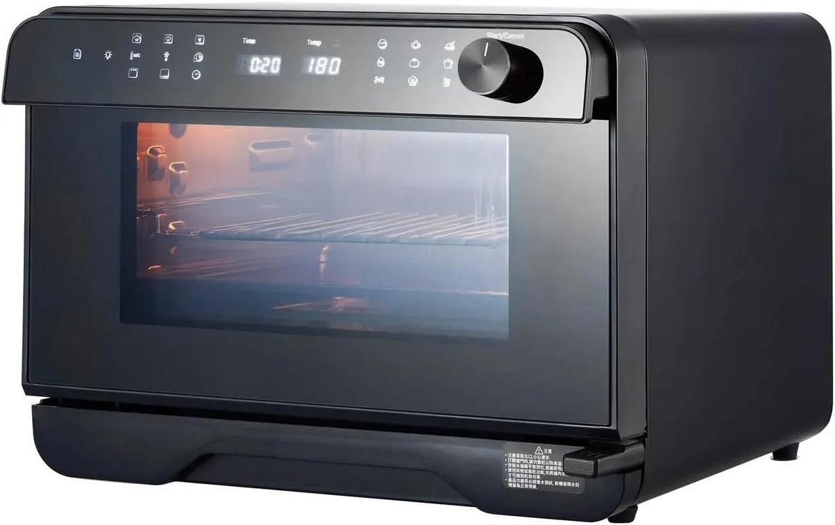 Forno elettrico, 25 L, vapore, display LCD, scongelamento, Friggere ad aria, Arrostire