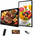 Display digital signage 27in, display pubblicitario, USB, visualizzazione pubblicitaria digitale, condivisione Foto, Display LED HD, Video Tramite