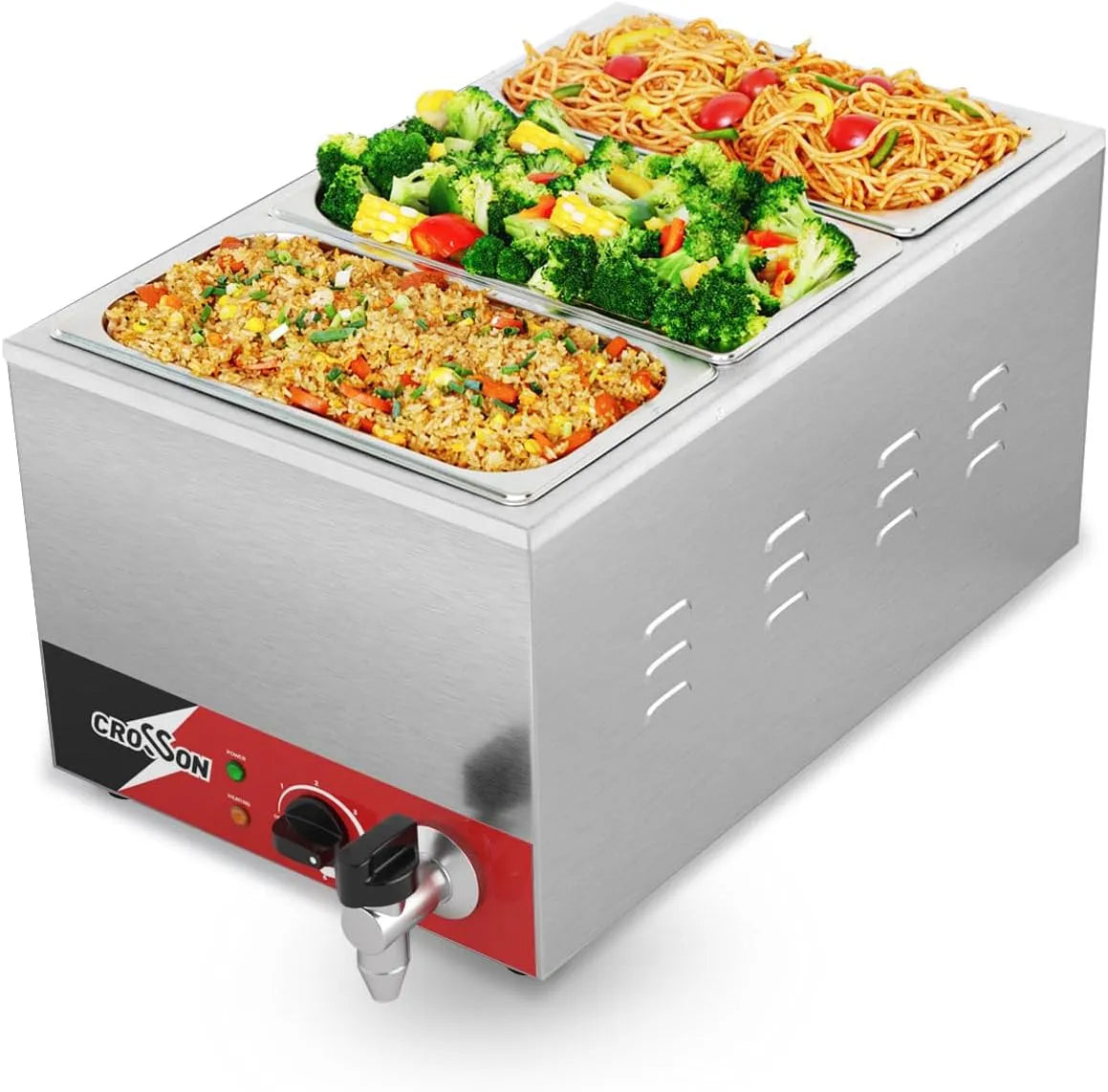 Rubinetto da cucina, 1500 W, professionale, ristorazione, acciaio inox, 1500W, per Buffet Catering e Ristoranti