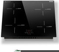 Piano cottura a induzione, 60cm, 4 fuochi, 6600 W, piastra a induzione, Boost, da incasso, timer, blocco bambini, Power Boost, 6600W Piano Cottura