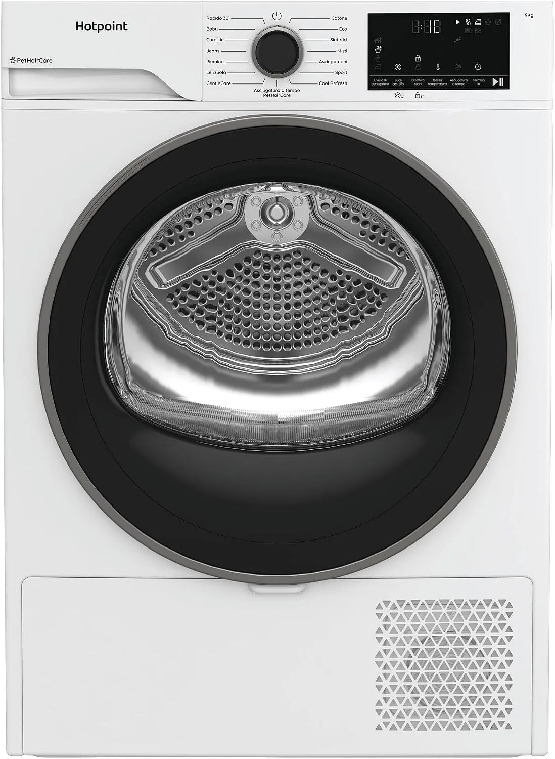 Asciugatrice 93D, 9 kg, Hotpoint Ariston HPT BS IT, Asciugatrice 9 Kg A Pompa di Calore