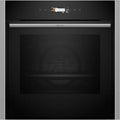 NEFF B54CR71N0 Forno elettrico, 60 x 60 cm, da incasso, acciaio inox, accesso ottimale con display TFT Slide&Hide, N 70, prodotto in Germania