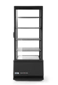 Prodotto Sbrinamento Automatico, HENDI Vetrina da Esposizione Refrigerata, Sistema Antifog, 4 Ripiani, 98L, 230V, 210W, 1116mm, Illuminazione LED