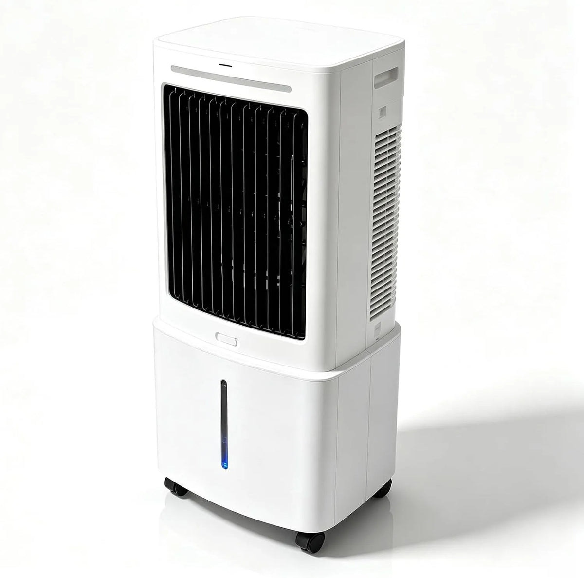 Condizionatore, 20 L, 2000 m3/h, portatile, 3 velocità, oscillazione, 80W, 2 ghiaccioli, 2000m3, per Camera da Letto e Ufficio
