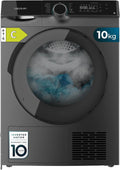 Cecotec Bolero Dresscode Dry Asciugatrice, 14 programmi, 10 kg, classe energetica E, Inverter, acciaio inox, Funzioni come UV Care, Stiratura Facile