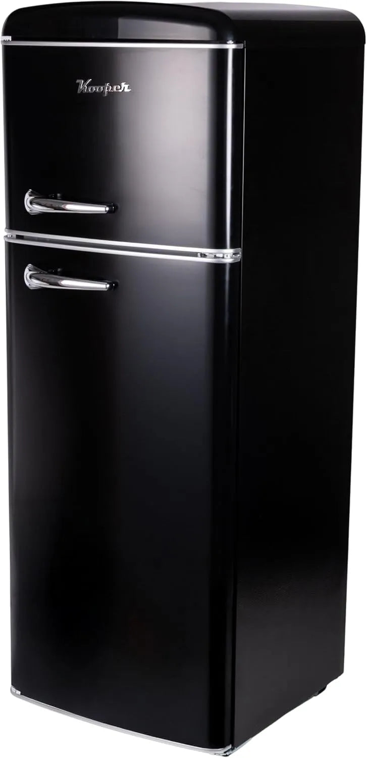 Frigorifero, 240 L, 54, 6x55, 4x148, 7cm, nero, Kooper, Frigorifero vintage doppia porta 240 L 54