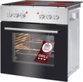 Bomann Piano cottura in vetroceramica, 60 cm, 61 L, 4 fuochi, 50 a 250 °C, da incasso, grill, inferiore, Set