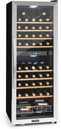 Klarstein Cantinetta vino, 54 bottiglie, 5 a 18 °C, touch, Mini Bar con Protezione UV, Frigo Bar Cantina con Vetrina, Frigo Touch, Esterni