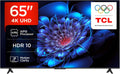 Google 65P6K Smart TV, 65 pollici, televisore, 4K UHD, HDR, audio Dolby, TCL, Google TV con Dolby Audio