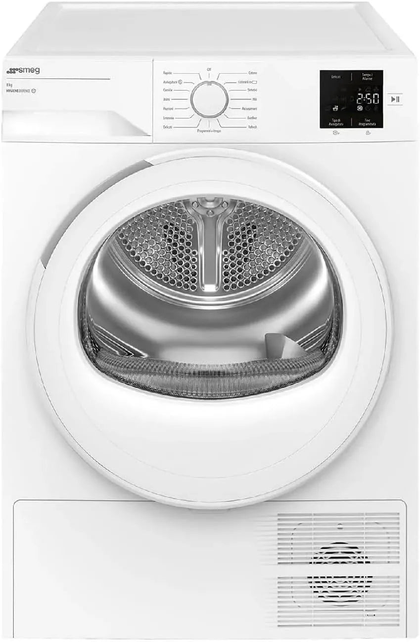Asciugatrice DRC08EE, 8 kg, classe energetica E, libera installazione, Inverter, con pompa di calore