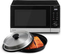 Panasonic NN-GD38QSEPG Forno a microonde, 29 L, 1000 W, grill, timer, scongelamento, acciaio inox, nero, 1000W, Cottura Combinata