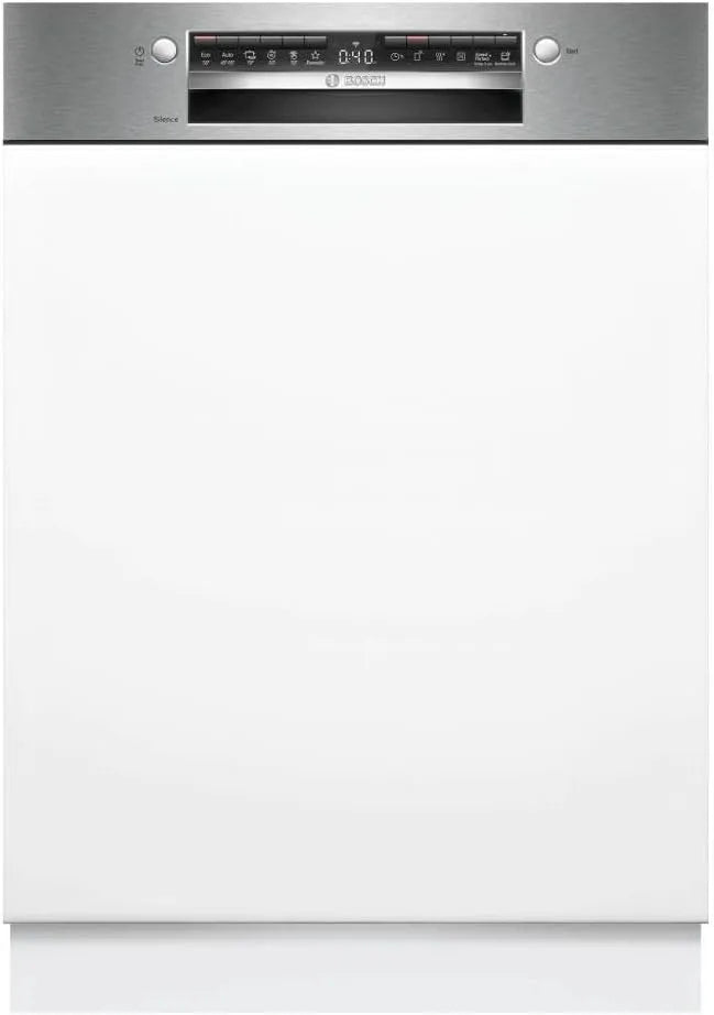 Bosch Serie 4 SMI4HVS14E Lavastoviglie, 60 cm, aquaStop, silenzioso, acciaio inox, cesti VarioFlex, Silence Programm, EcoSilence Drive, Smart Start
