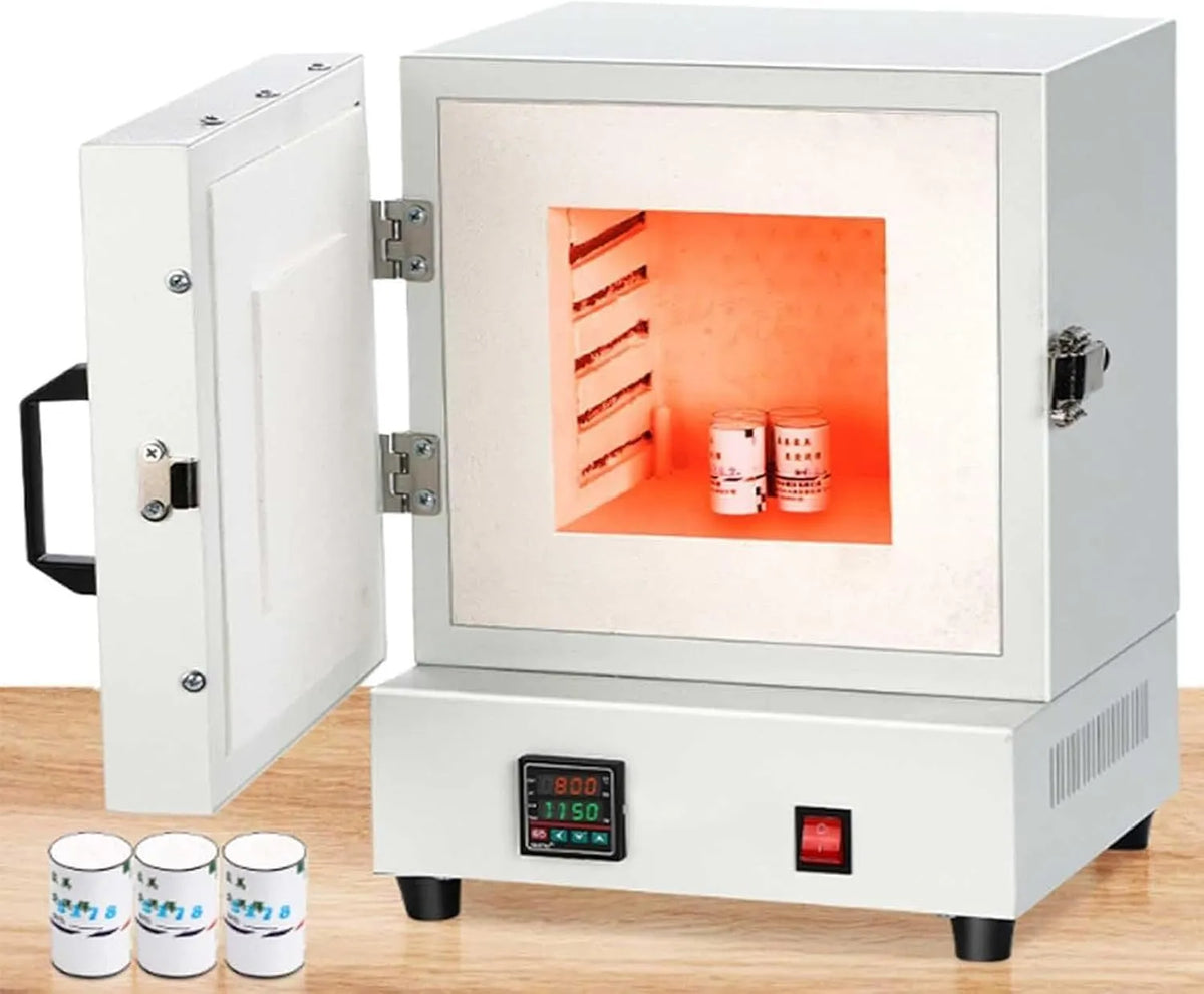 Forno elettrico, 2000 W, 2 zone di temperatura, temperatura massima 1150°C, ceramica, forno da laboratorio ad alta temperatura 1150°C per odontoiatria