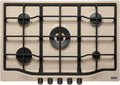 Piano cottura a gas, fornello a gas, Beige, Franke Trend Line 750 FHTL 755 4G TC OA C Avena Piano Cottura a Gas