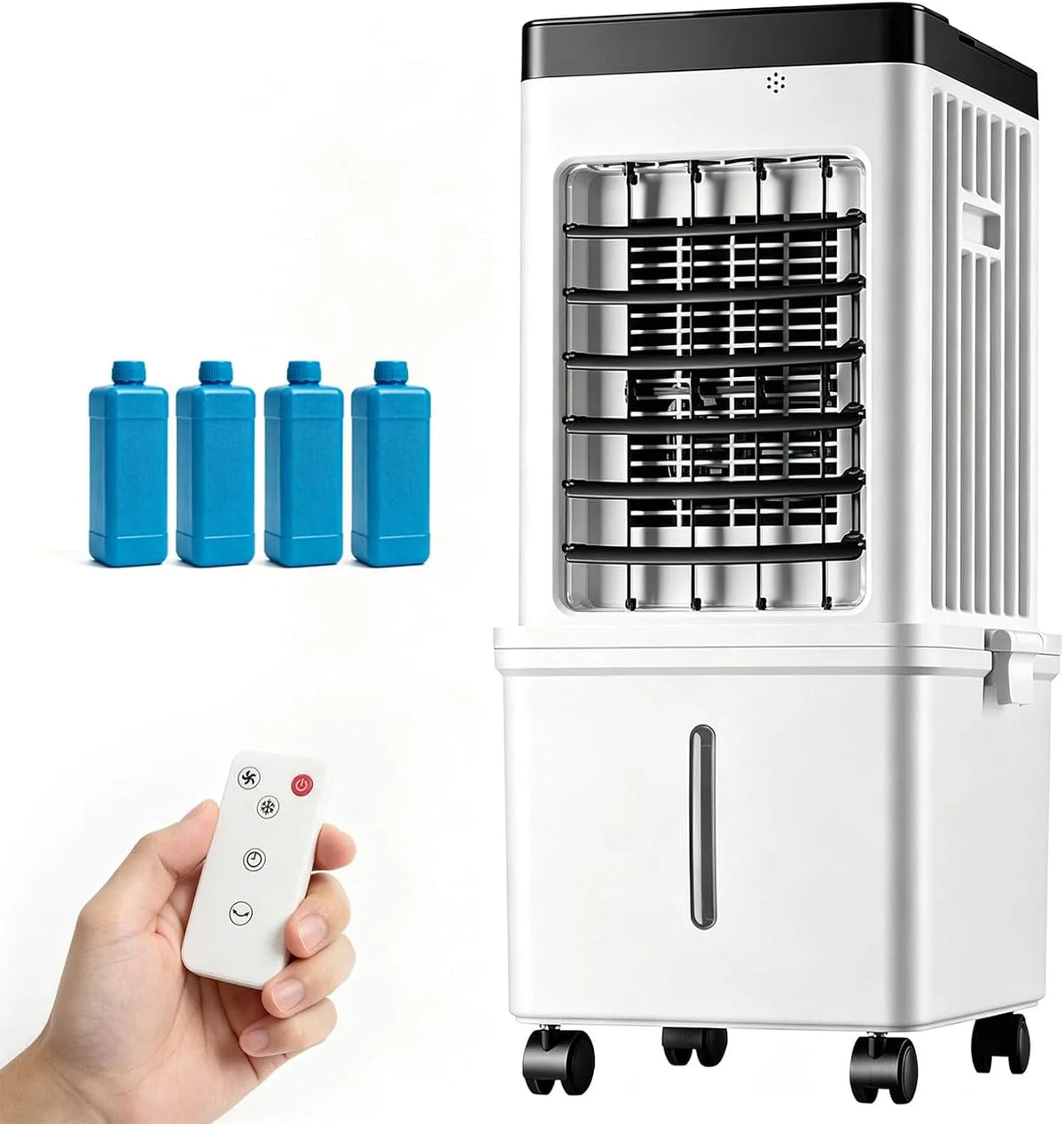 Condizionatore, 15 L, portatile, 3 velocità, Condizionatore Portatile 15L 3in1 Ventilatore 3 Velocità Telecomando 3 Modi