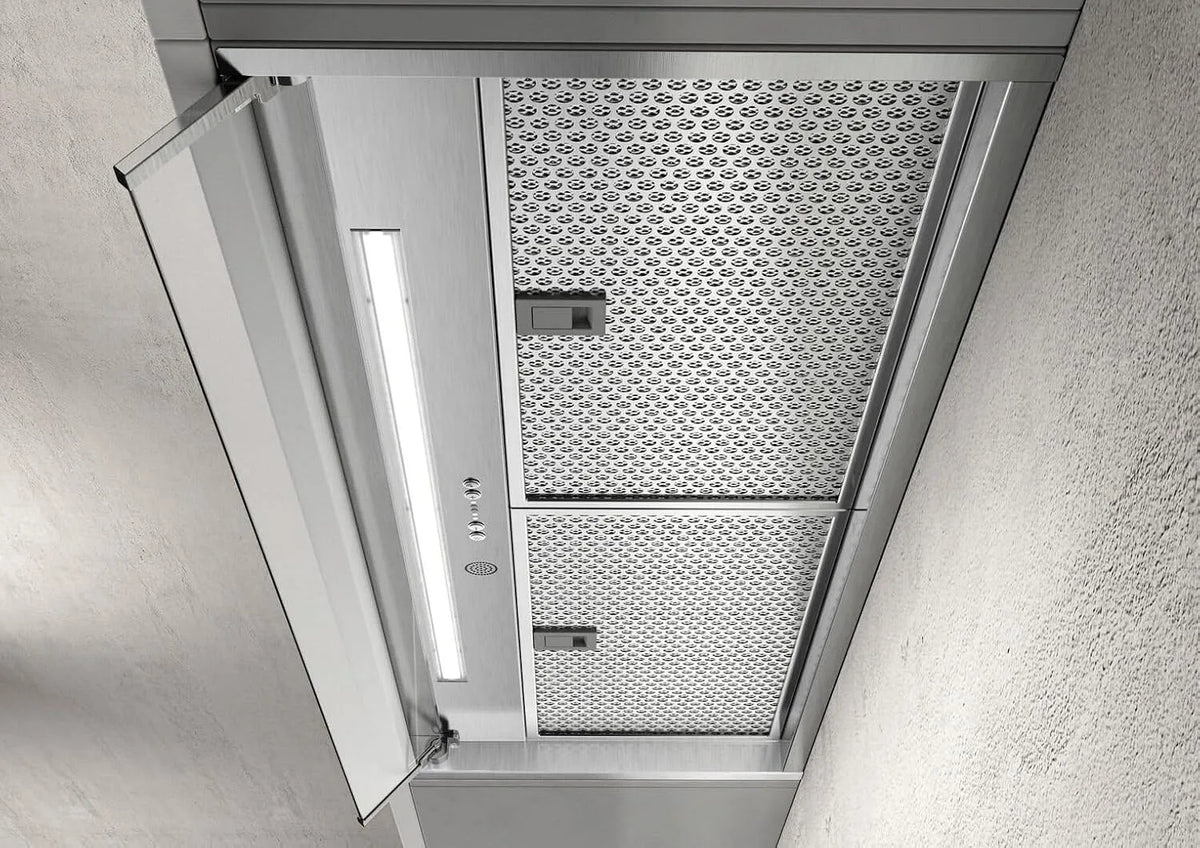 Cappa aspirante IX, 90, 90 cm, cappa da cucina, da incasso, acciaio inox, BOXIN ADVANCE, Tipo Aspirante