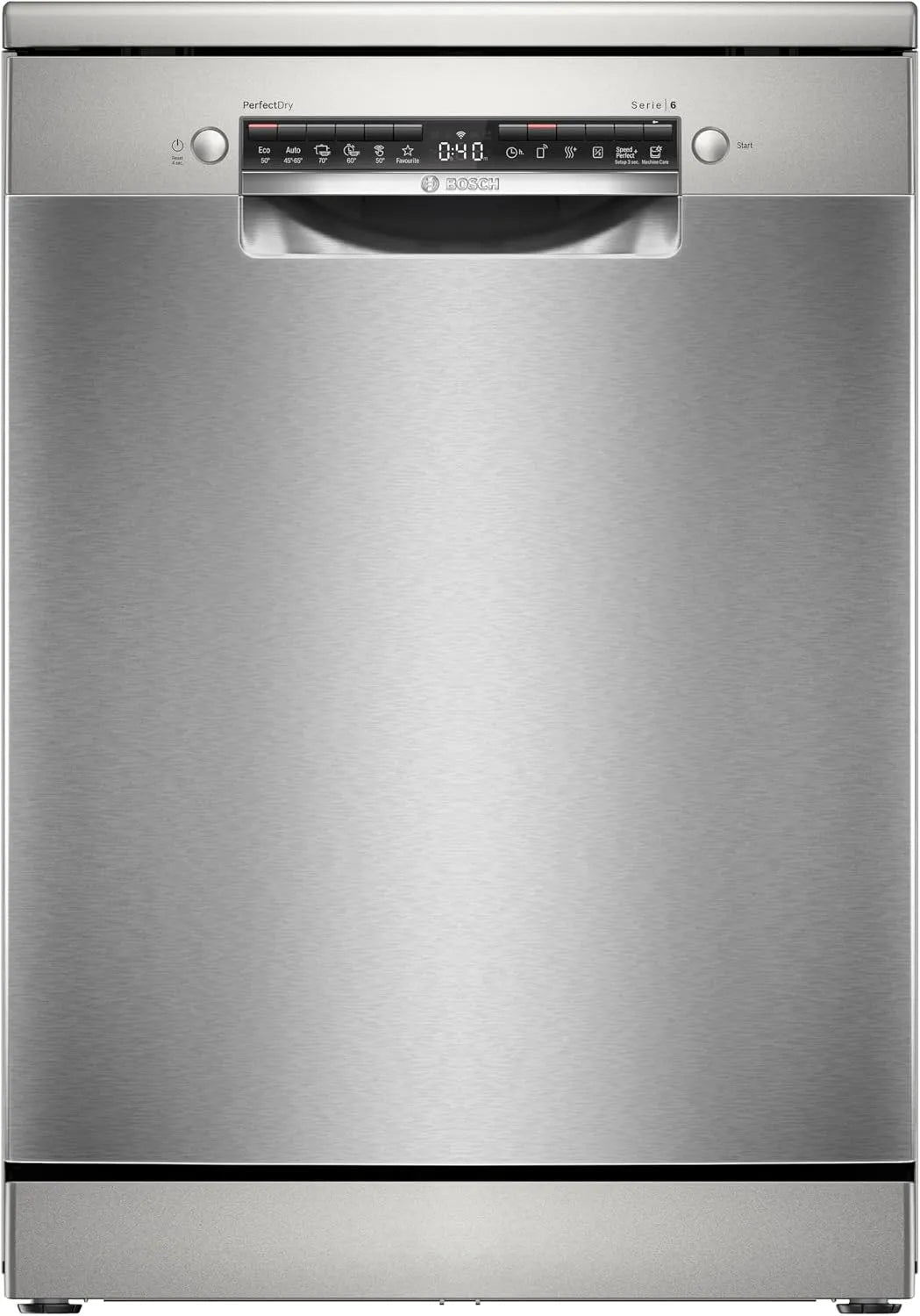 Bosch Serie 6 SMS6ZCI10E Lavastoviglie, classe energetica B, acciaio inox, Bosch SMS6ZCI10E Serie 6 Lavastoviglie smart 14 coperti Acciaio Classe B