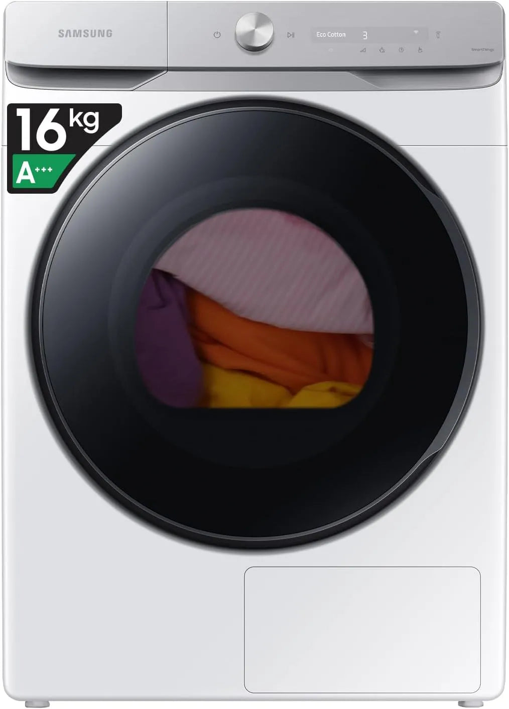 Samsung DV16DG8600BW/U3 Asciugatrice, 68, 6 L, 16 kg, Wi-Fi, 6L x 98, 4H x 84, AI Dry, 4P cm, Wifi, Pompa di Calore, Programma Igienizzante